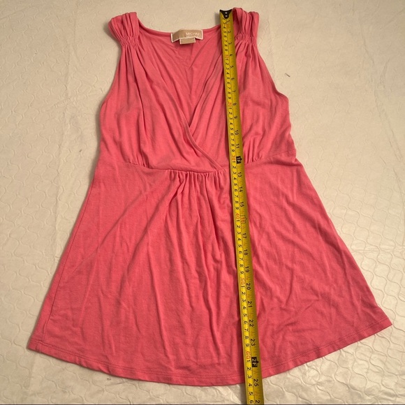 MICHAEL Michael Kors pink empire babydoll sleeveless top XS - Picture 8 of 8